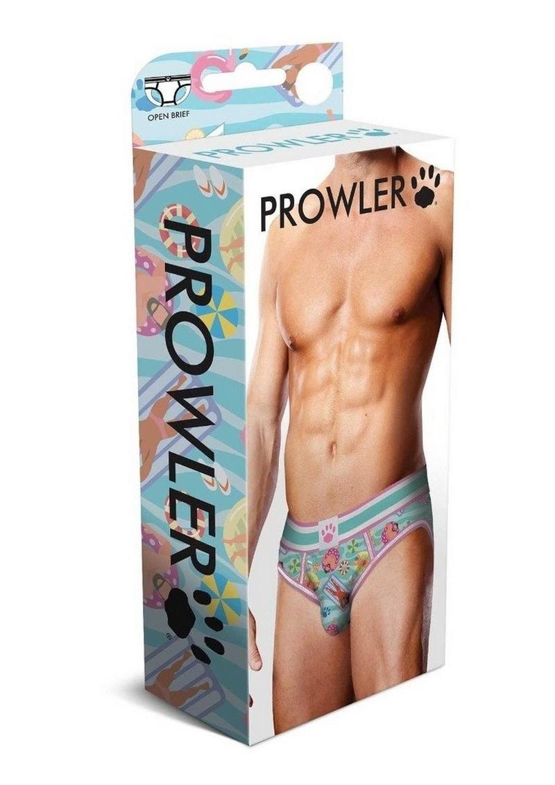 Prowler Swimming Open Brief - Blue/Multicolor - Medium