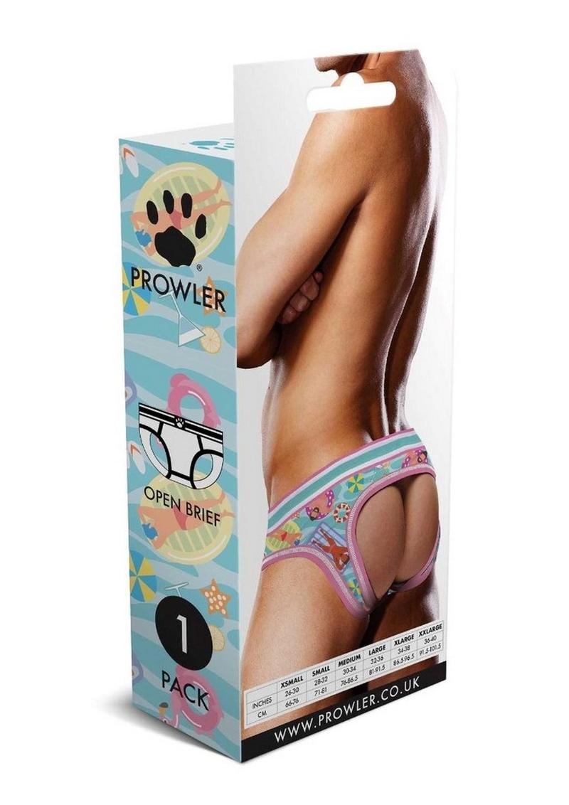 Prowler Swimming Open Brief - Blue/Multicolor - Small