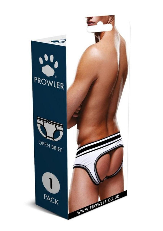 Prowler White/Black Open Brief - Black/White - Small