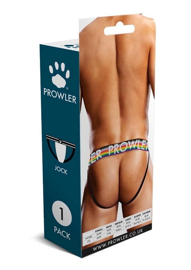 Prowler White Oversized Paw Jock - Multicolor/Rainbow/White - Small