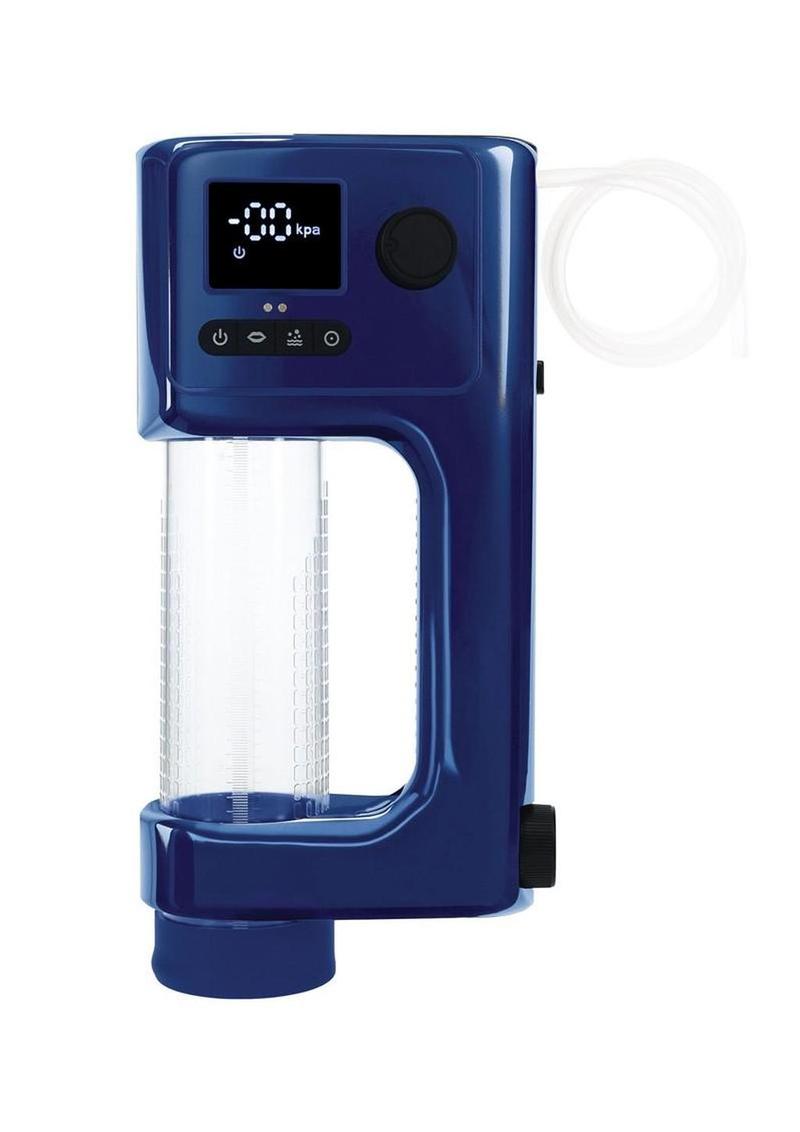 Pumped Cybersplash Automatic Submersible Penis Pump - Metallic - Blue