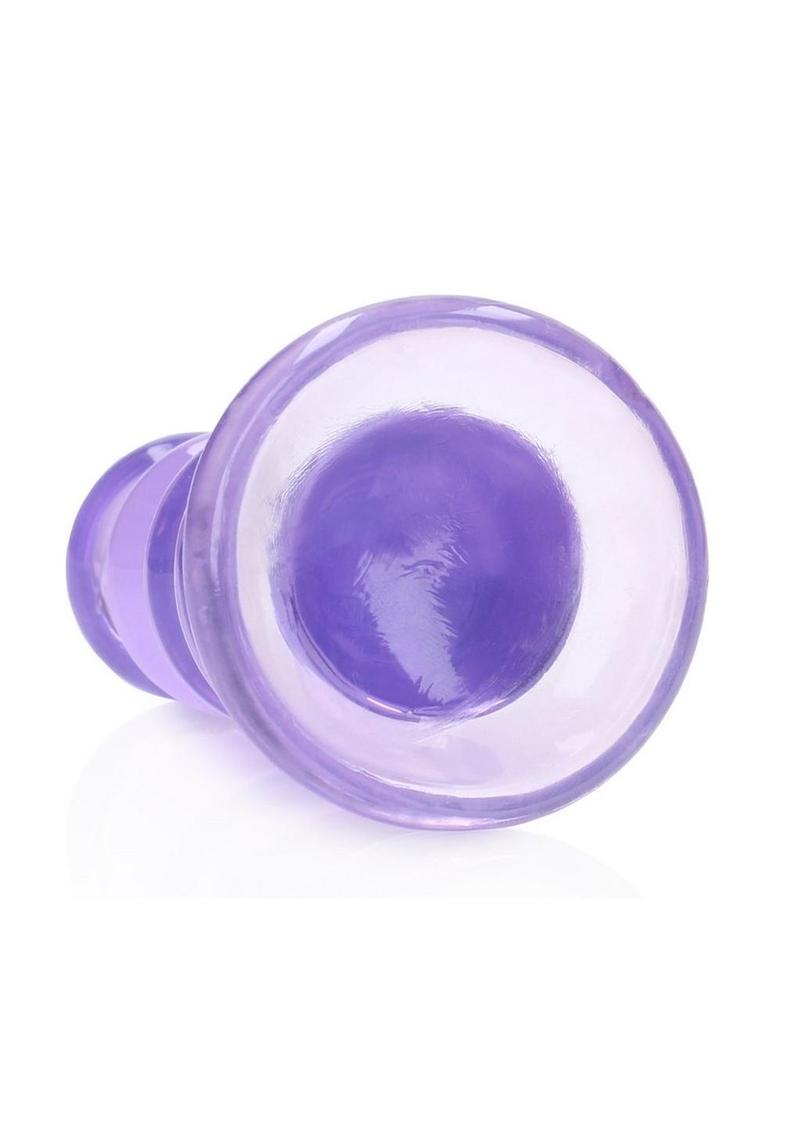 Realrock Curvy Dildo Or Butt Plug - Purple - 5.5in