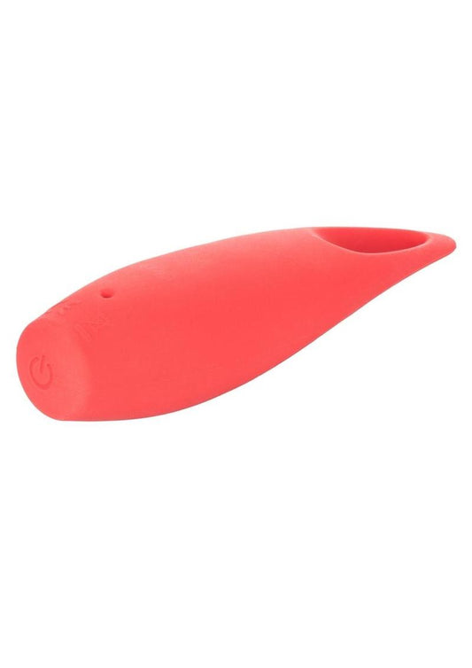 Red Hot Spark USB Rechargeable Silicone Massager Waterproof - Red