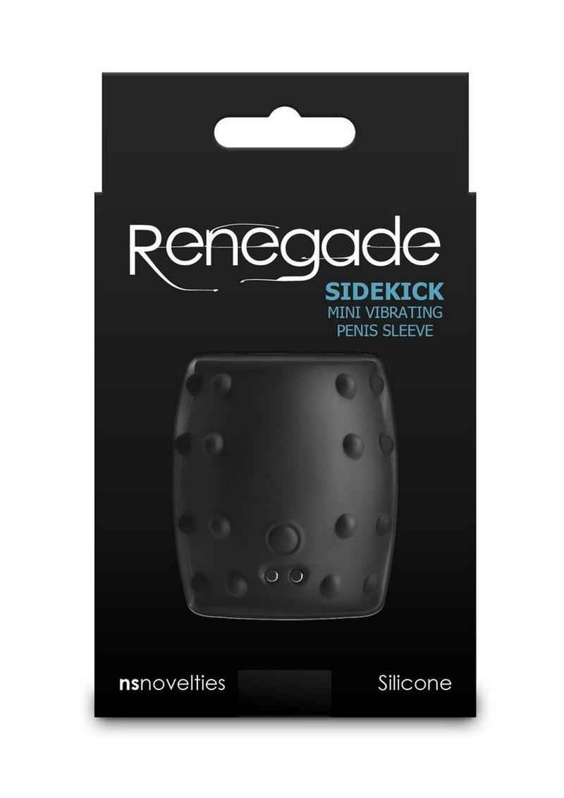 Renegade Sidekick Rechargeable Silicone Penis Sleeve - Black