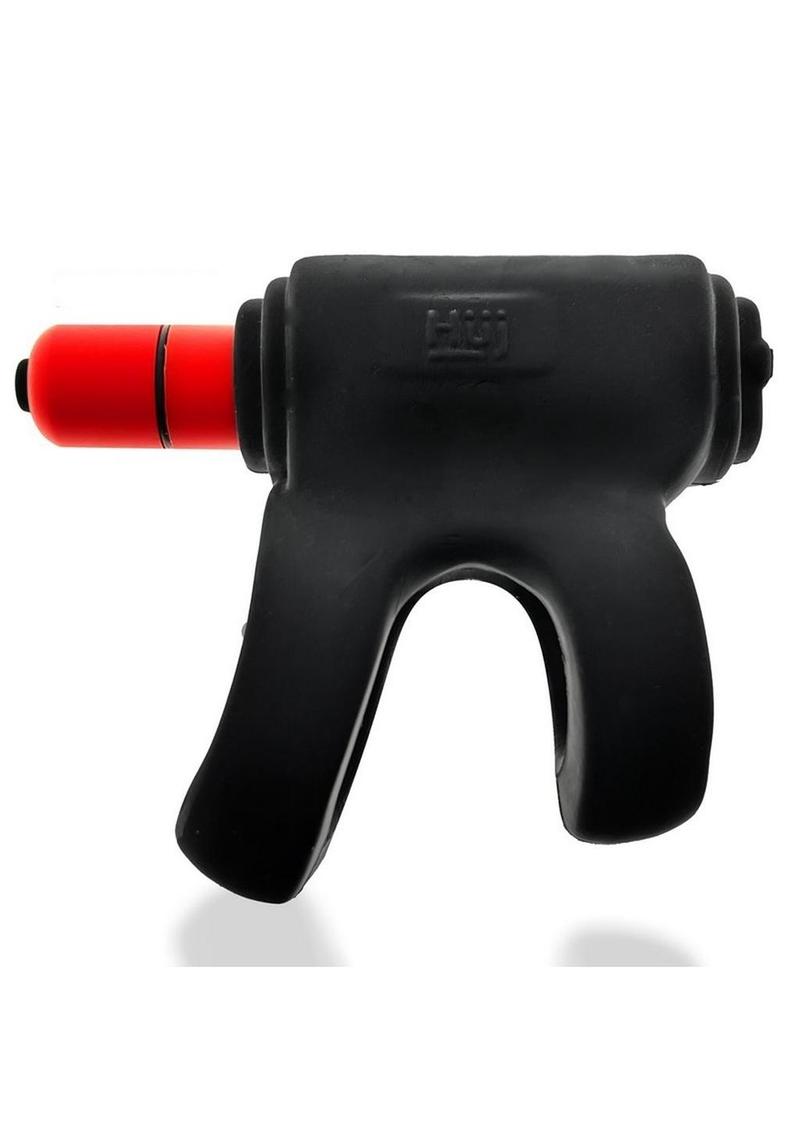 Revhammer Reverb Shaft Vibrating Cock Ring - Black/Tar Ice