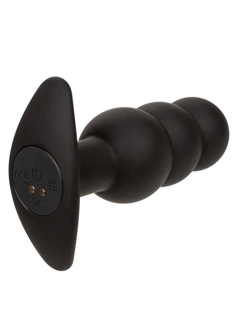 Rock Bottom Beaded Rechargeable Silicone Probe - Black