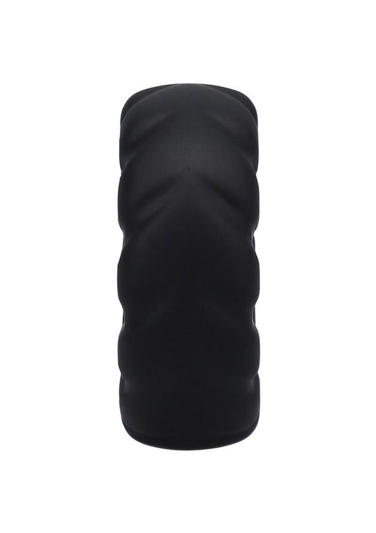 Rock Solid Fat Tire Silicone Cock Ring - Black