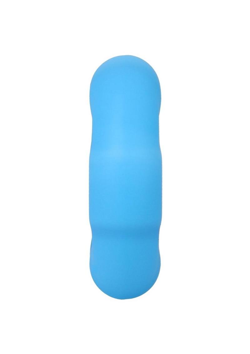 Rock Solid Lifesaver Glow In The Dark Silicone Cock Ring - Blue/Glow In The Dark