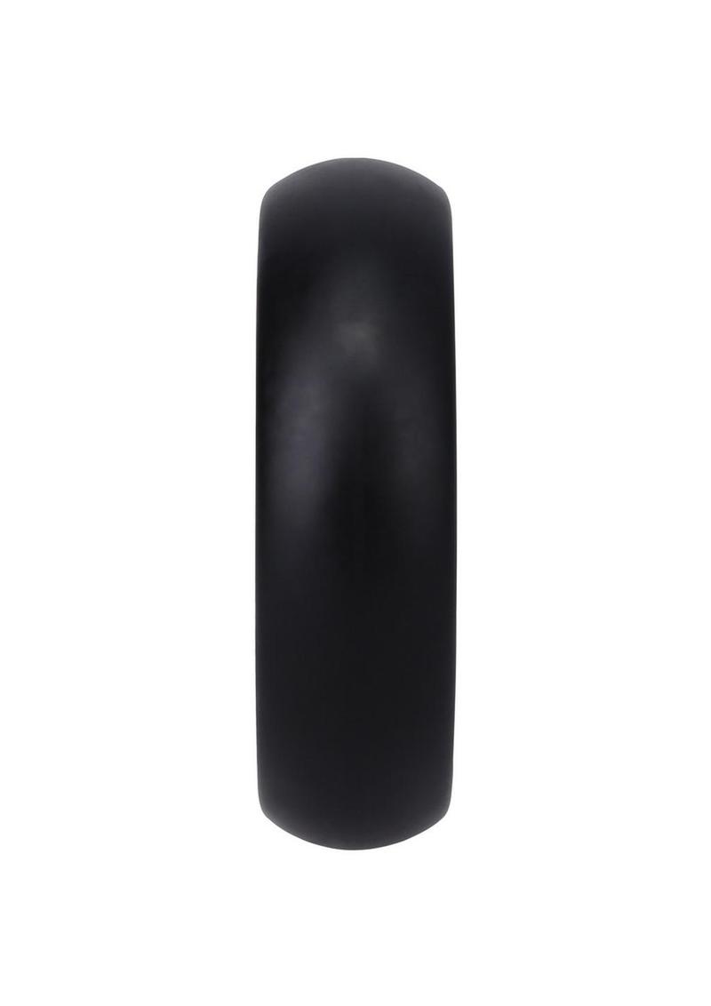 Rock Solid The Silicone Collar Cock Ring - Black - Large