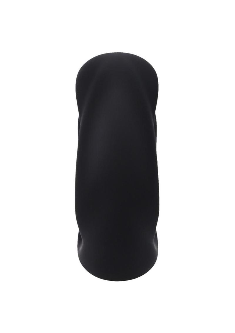 Rock Solid The Twist Silicone Cock Ring - Black