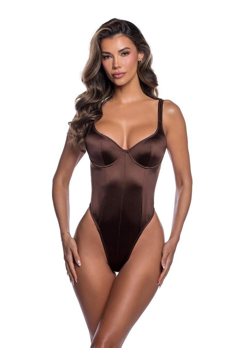 Playboy Midnight Essentials Bodysuit - Brown - Medium