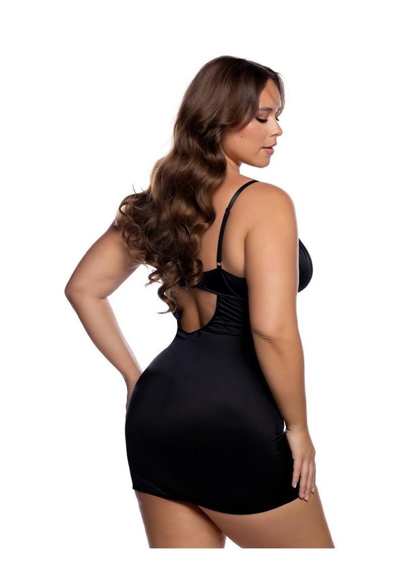 Playboy Slip Into It Dress - 1xlarge - Black - XXLarge
