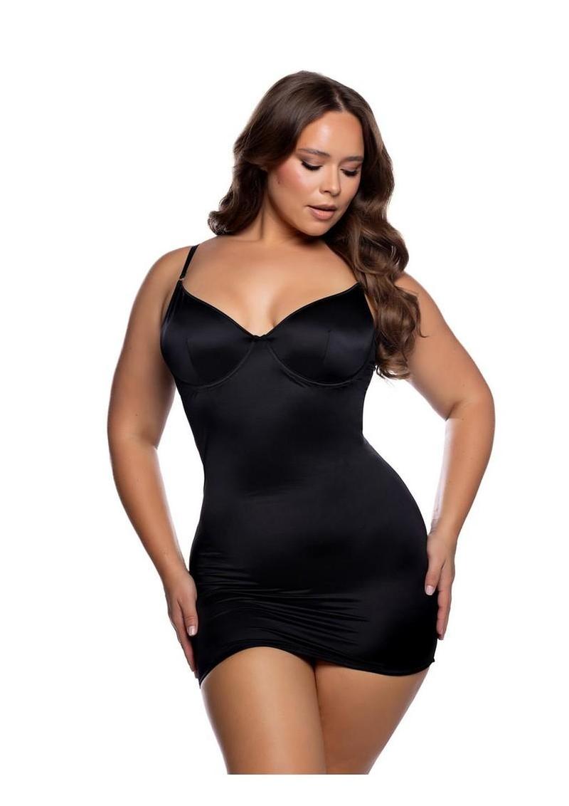 Playboy Slip Into It Dress - 1xlarge - Black - XXLarge