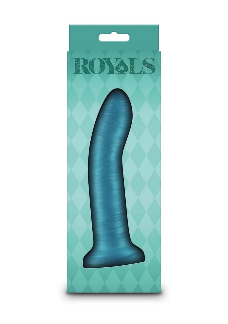 Royals Charlie Silicone Dildo - Teal - 6in