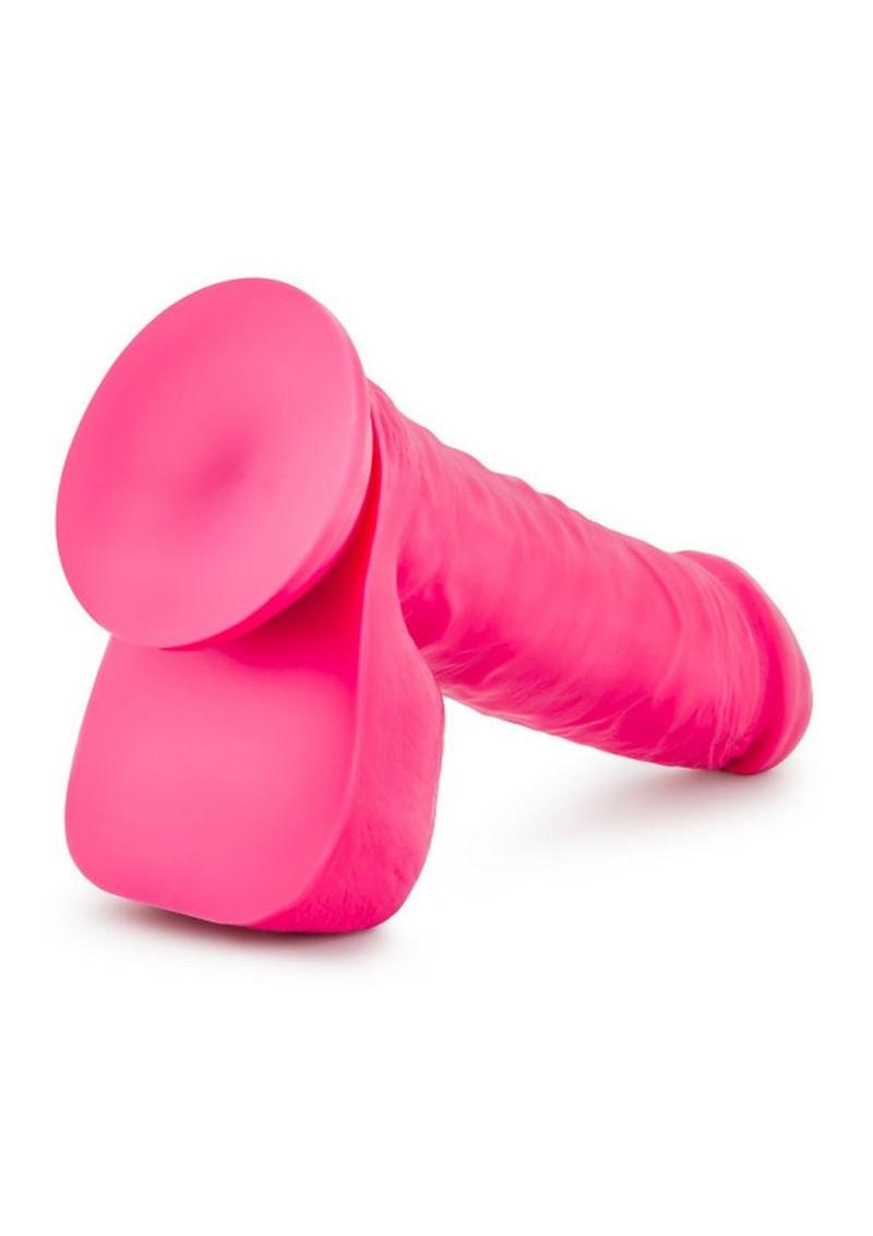 Ruse Big Poppa Silicone Dildo - Hot Pink/Pink - 7.75in