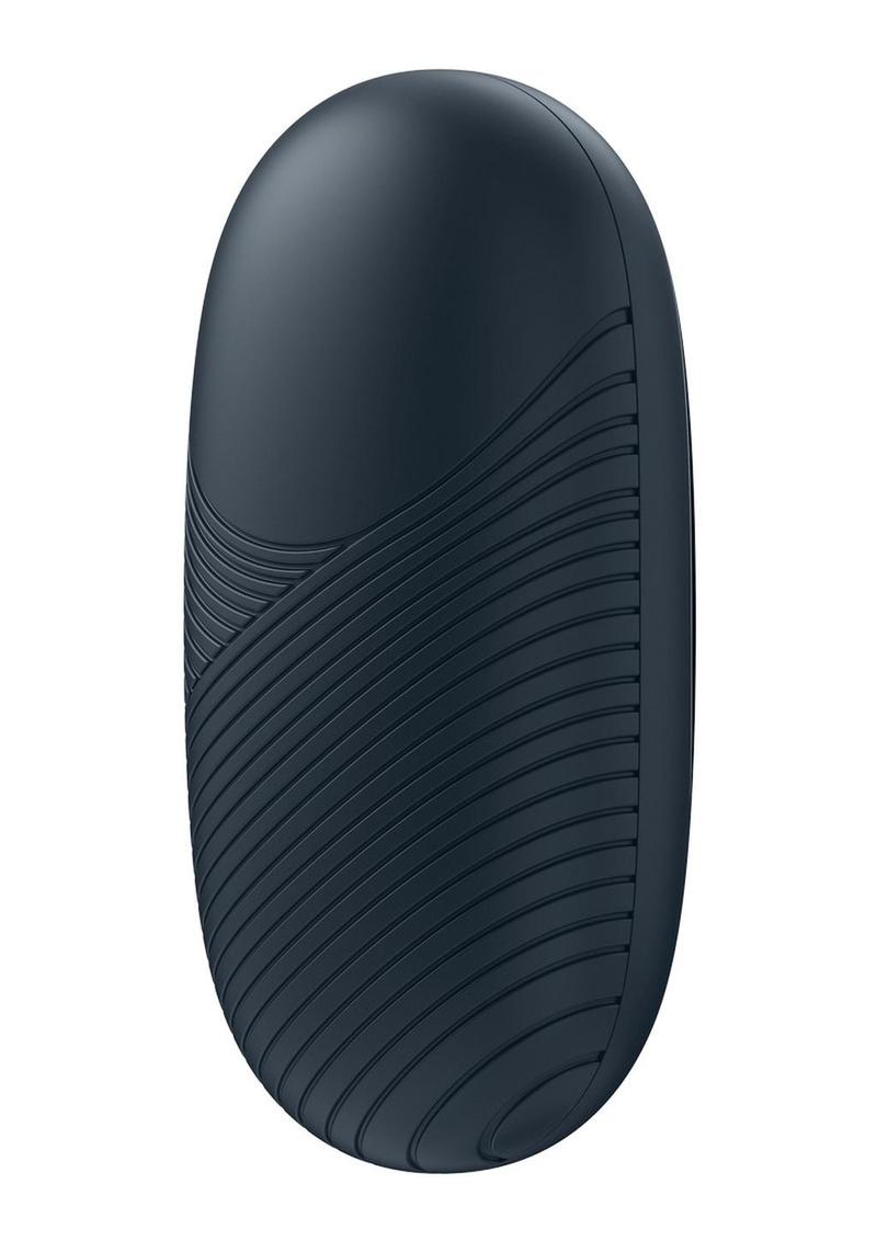 Satisfyer Lay-Ons Dark Desire Silicone Magnetic USB Recharge Vibrator Waterproof - Black