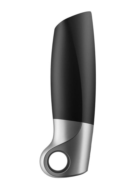 Satisfyer Power Masturbator Rechargeable Silicone Stroker - Black