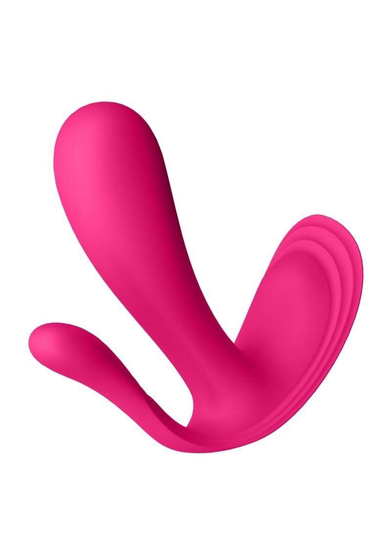 Satisfyer Top Secret+ Connect App Rechargeable Silicone Wearable Vibrator - Pink