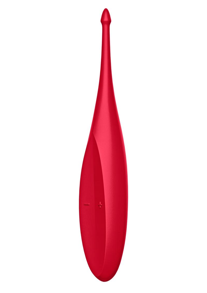 Satisfyer Twirling Fun Silicone Vibrator - Red