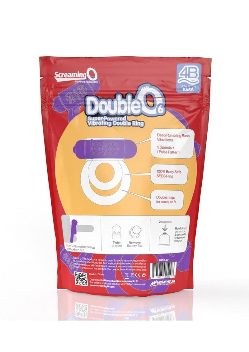Screaming O 4b Doubleo 6 Couples Ring - Grape/Purple