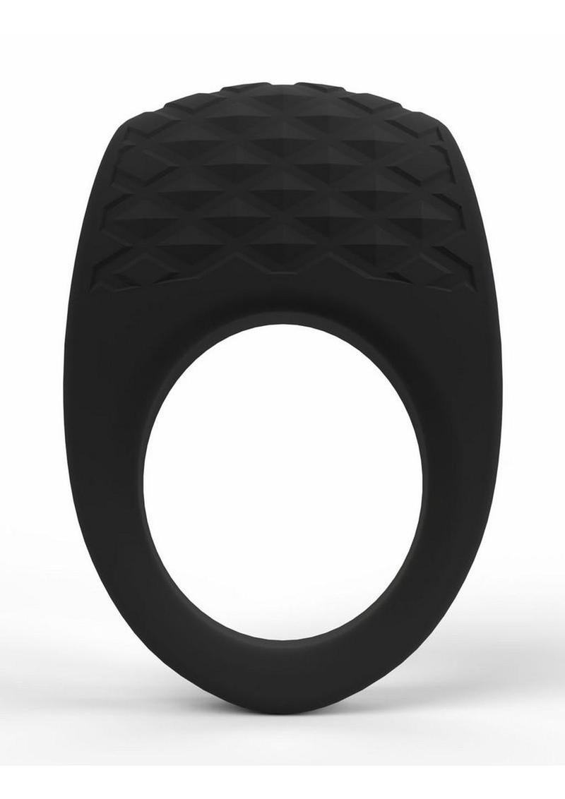 Screaming O Big O Pro Blaster Vibrating Rechargeable Silicone Cock Ring - Black