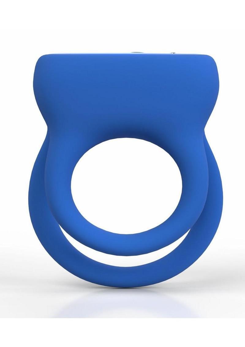Screaming O Gameon D-Crawler Vibrating Rechargeable Silicone Cock Ring - Blue