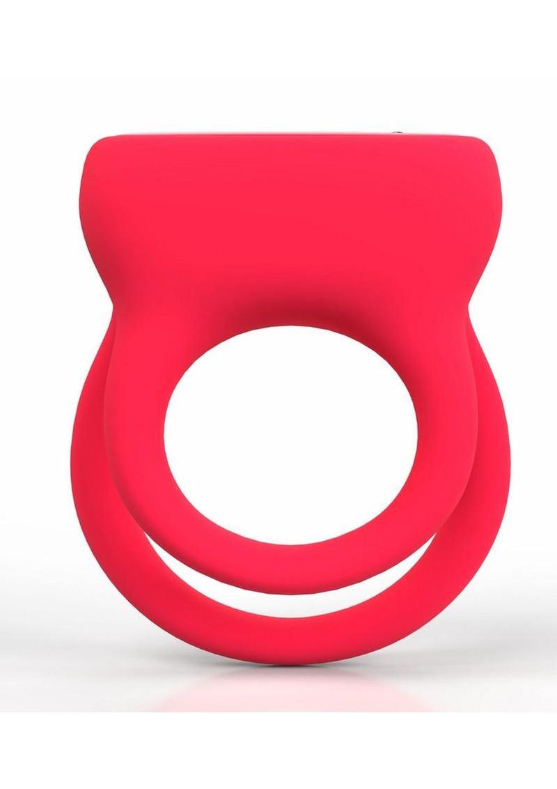 Screaming O Gameon D-Crawler Vibrating Rechargeable Silicone Cock Ring - Red