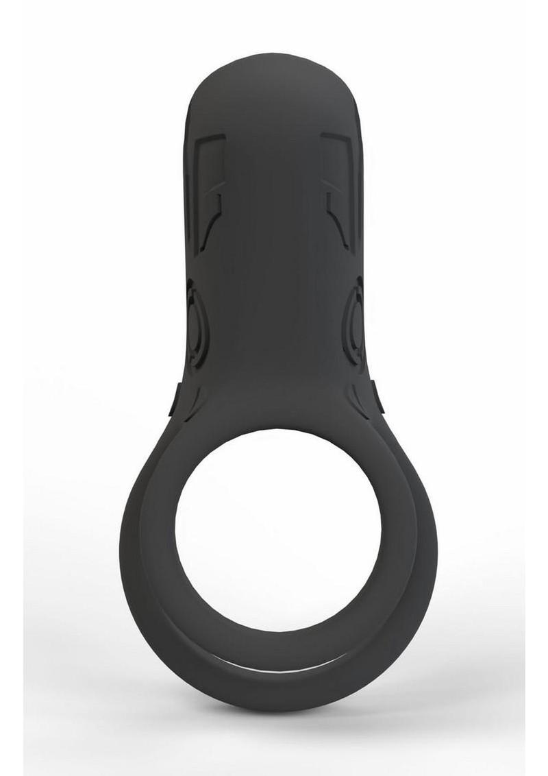 Screaming O Gameon First Person Screamer Vibrating Rechargeable Silicone Cock Ring - Grey