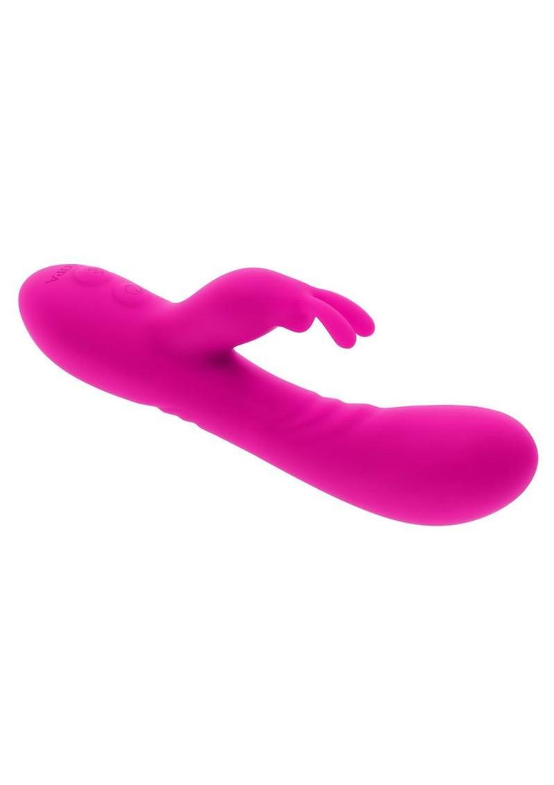 Selopa Robust Rabbit Rechargeable Silicone Dual Vibrator - Pink