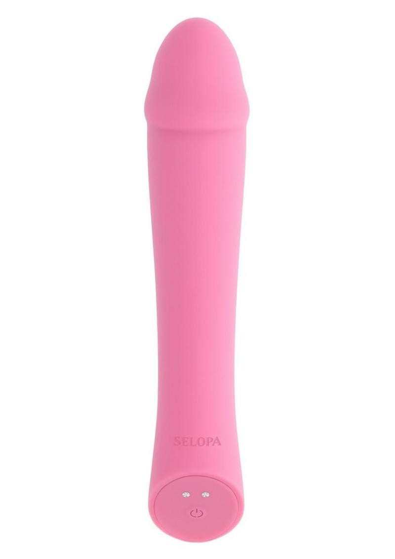 Selopa Rose All Day Rechargeable Silicone Vibrator - Pink