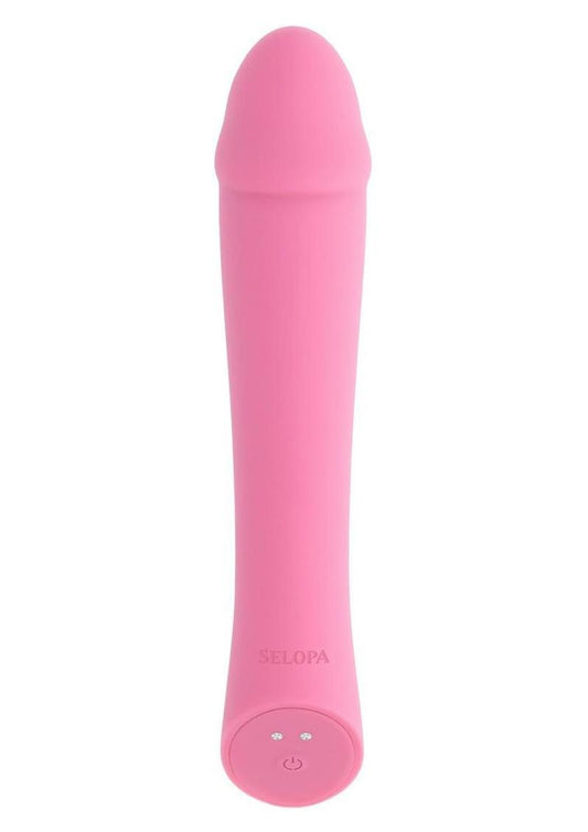 Selopa Rose All Day Rechargeable Silicone Vibrator - Pink