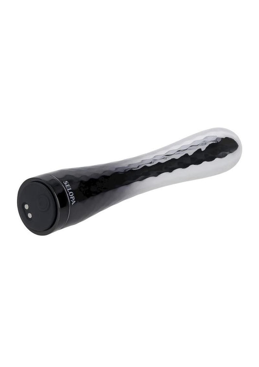 Selopa Silverado Rechargeable Silicone Vibrator - Silver