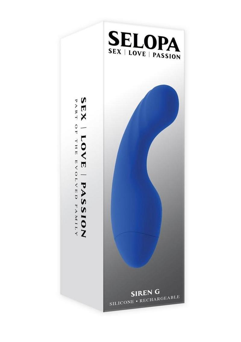 Selopa Siren G Rechargeable Silicone Vibrator - Blue