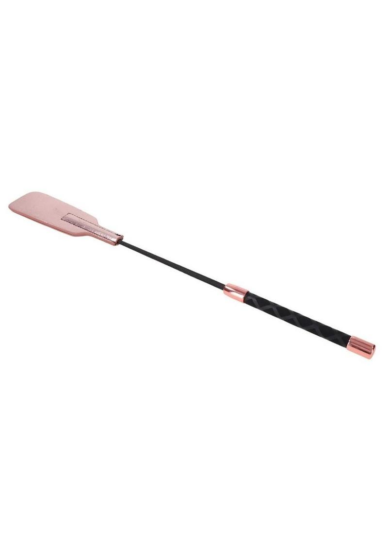 Sex and Mischief Brat Crop - Black/Rose Gold