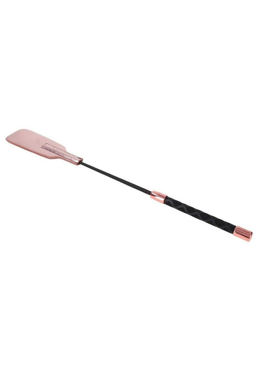 Sex and Mischief Brat Crop - Black/Rose Gold