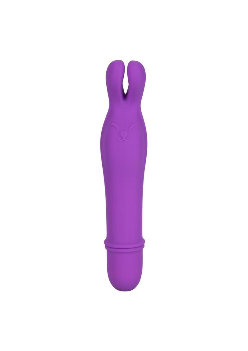 Shane's World Bedtime Bunny Silicone Vibrator Waterproof - Purple - 4.25in