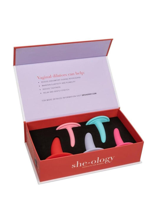 She-Ology Silicone Wearable Vaginal Dilator - 5 Per Set