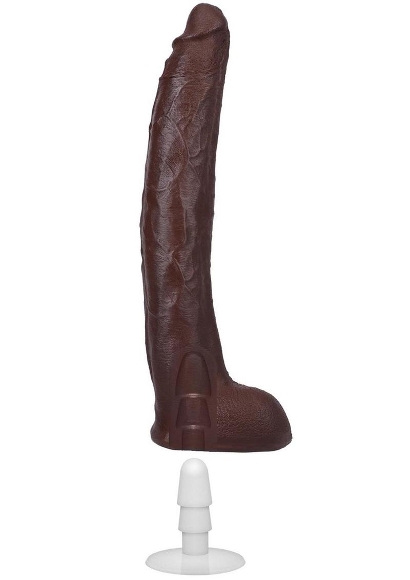 Signature Cocks Ultraskyn Damion Dayski Dildo with Removable Suction Cup - Chocolate - 12in