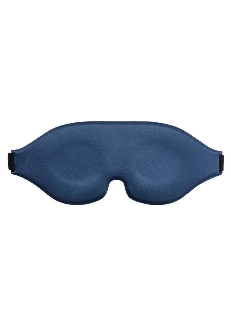 Signature Twilight Tease Blackout Blindfold - Blue/Silver