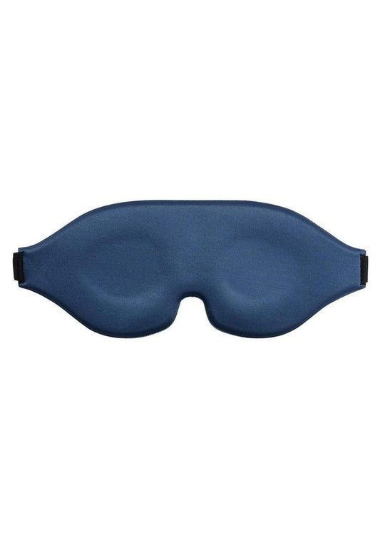 Signature Twilight Tease Blackout Blindfold - Blue/Silver