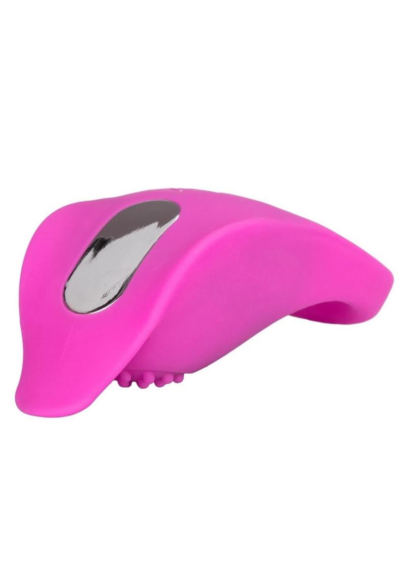 Silicone Rechargeable Teasing Enhancer Cockring Waterproof - Pink