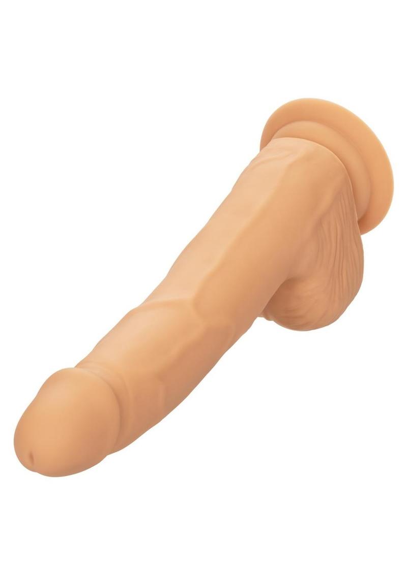 Silicone Studs Realistic Dildo - Vanilla - 8in