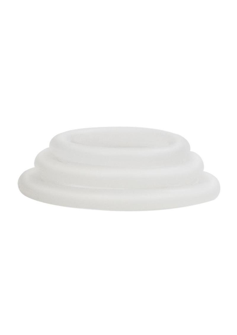 Silicone Support Rings Cock Rings - Clear - 3 Piece Set