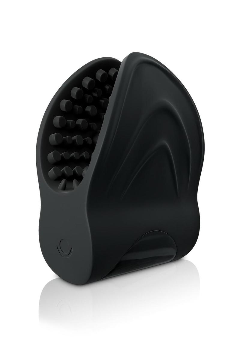 Sir Richard's Control Vibrating Silicone Edger Trainer Masturbator Rechargeable - Black