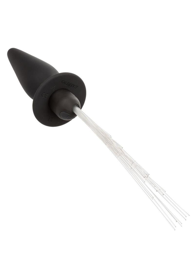 Southern Lights Rechargeable Silicone Vibrating Light Up Anal Probe - Black