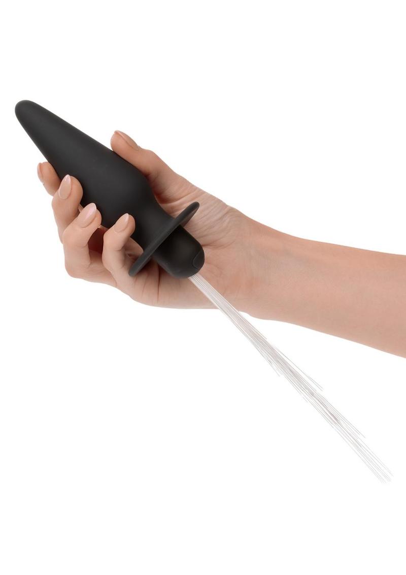 Southern Lights Rechargeable Silicone Vibrating Light Up Anal Probe - Black