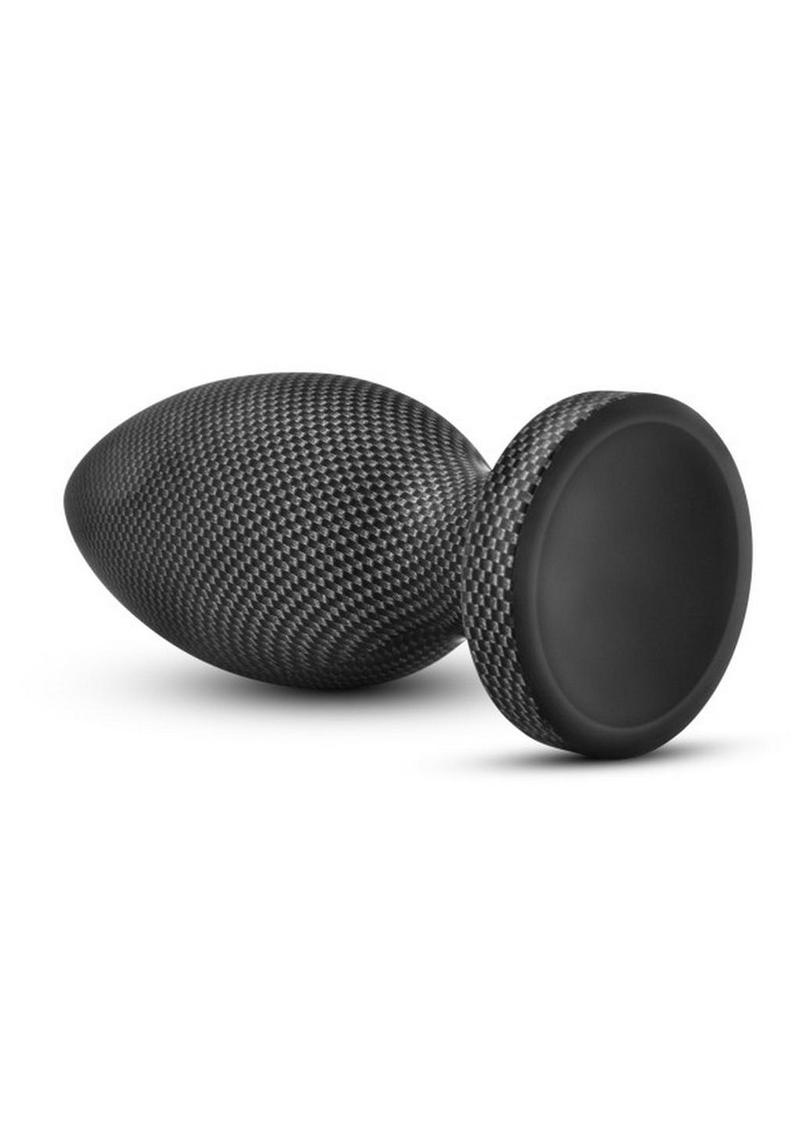 Spark Silicone Butt Plug - Large - Carbon Fiber - Black - Large