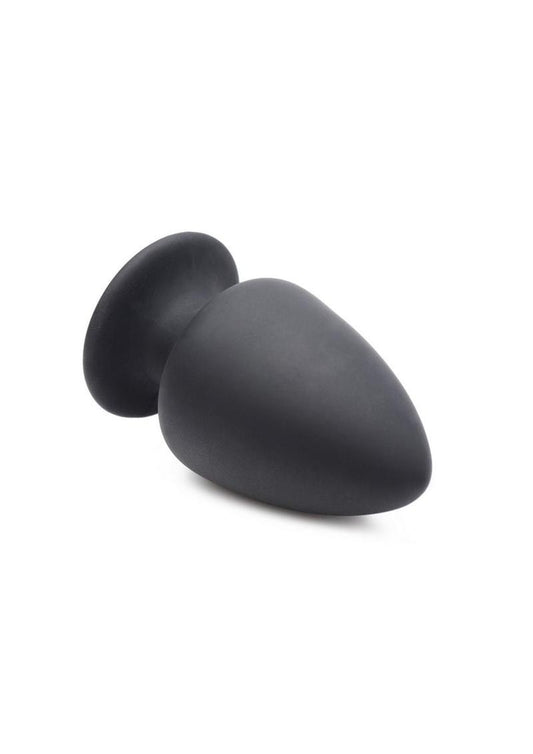 Squeeze-It Squeezable Silicone Anal Plug - Black - Small