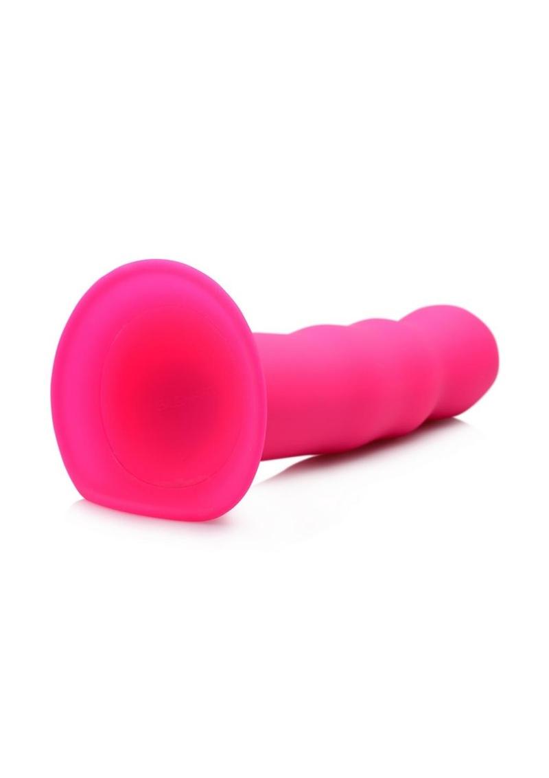 Squeeze-It Squeezable Wavy 7.2in Dildo - Pink