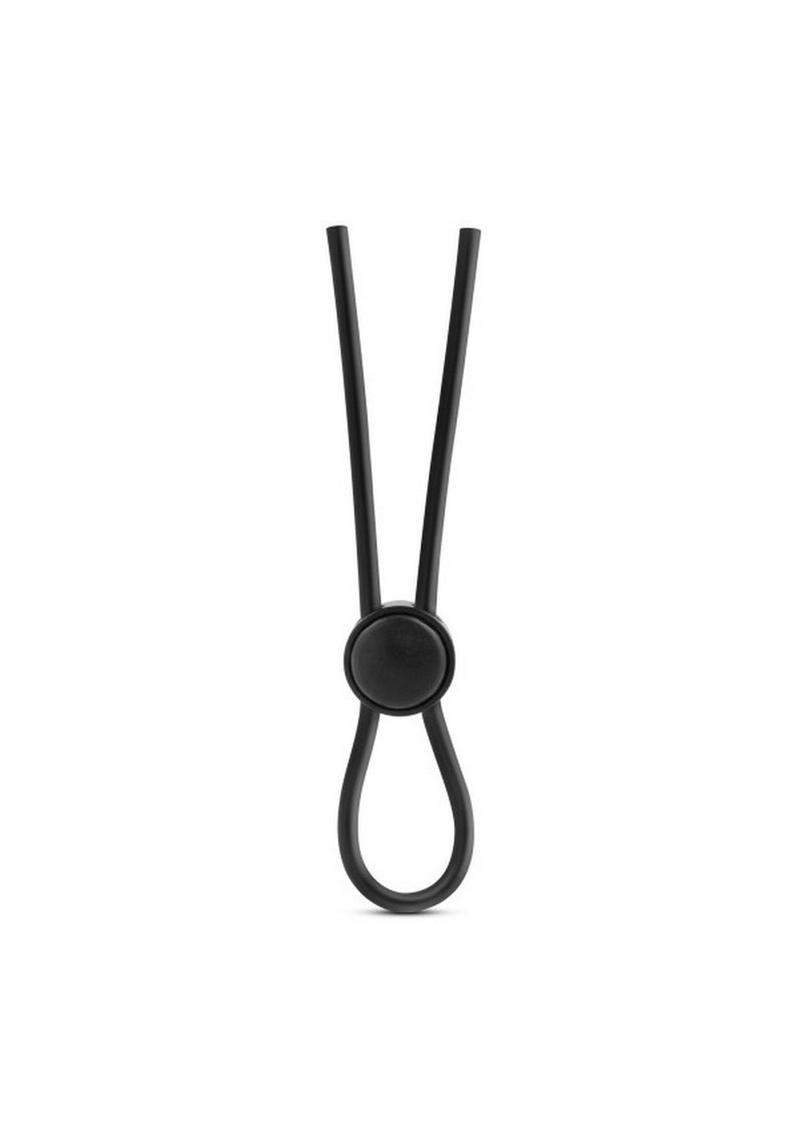 Stay Hard Silicone Loop Cock Ring - Black